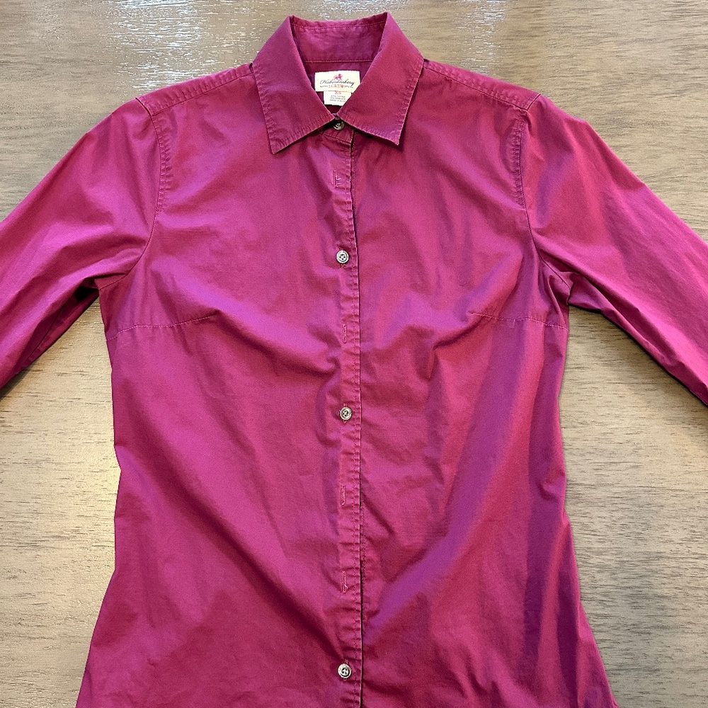 Women's magenta JCrew dress shirt